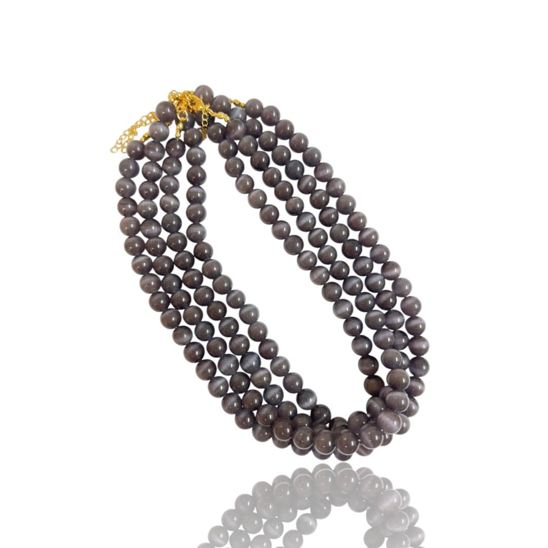 Cats Eye Bead Necklace