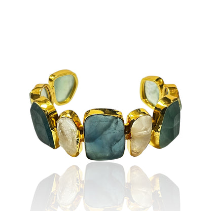 Iris Raw Stone Cuff