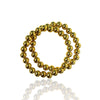8mm gold bead bracelet