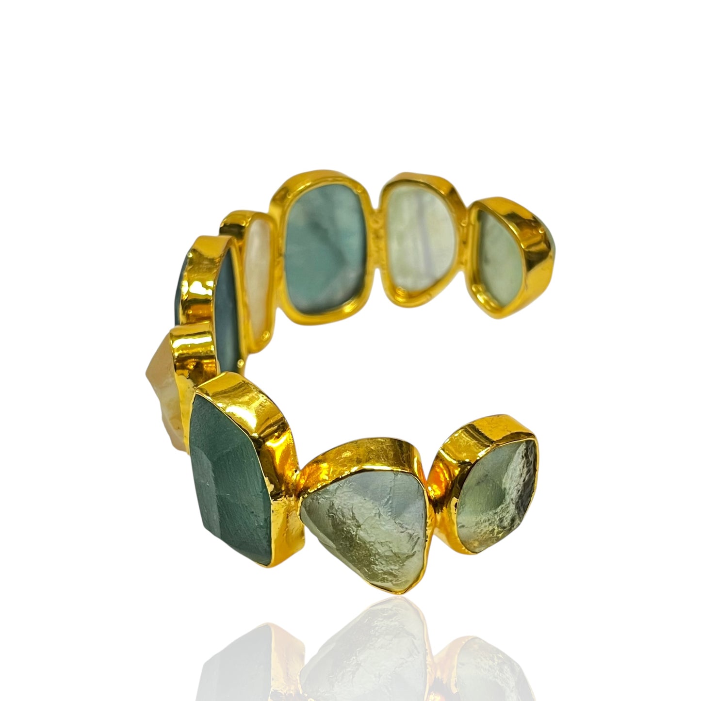 Iris Raw Stone Cuff