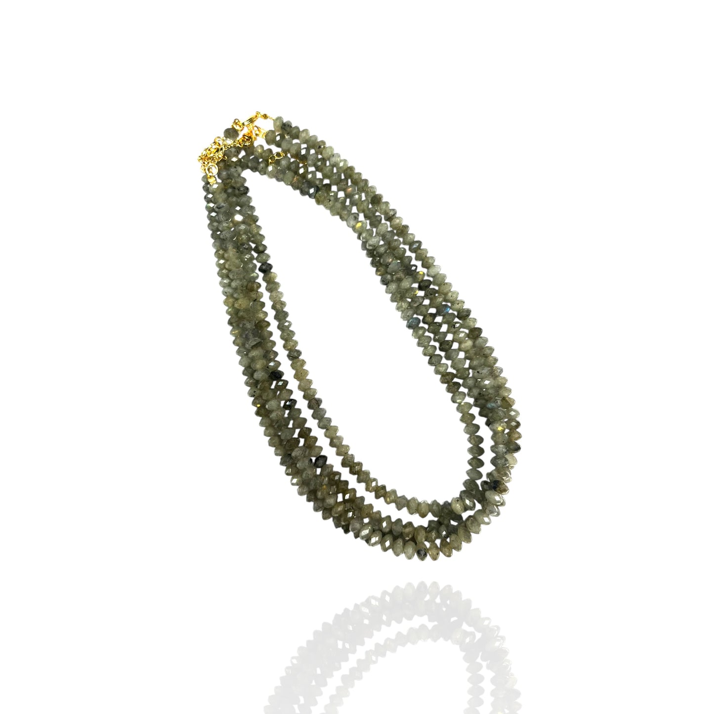 Faceted Bead Necklaces 6mm - Natural Stone