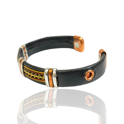Leather Copper Cuff