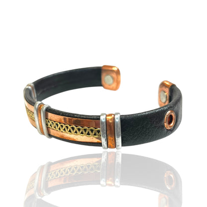Leather Copper Cuff