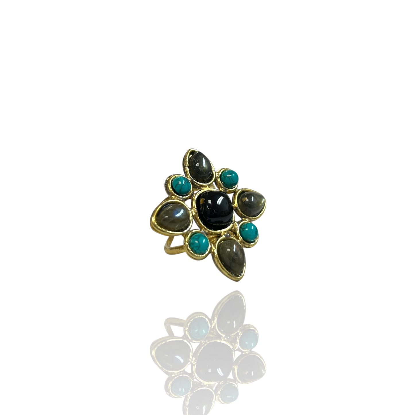 Juniper multi stone ring