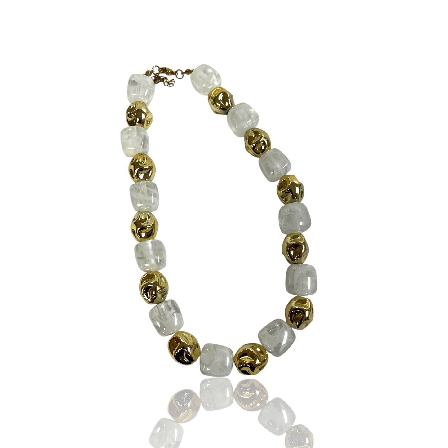 Resin Gold Mix Necklace