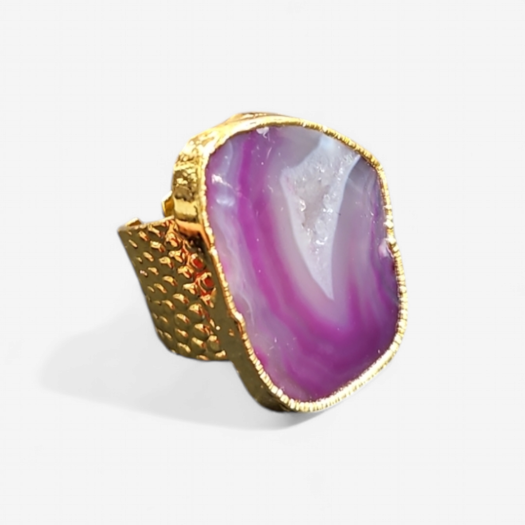 Geode Gold Rings