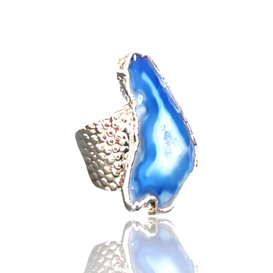 Geode Silver rings