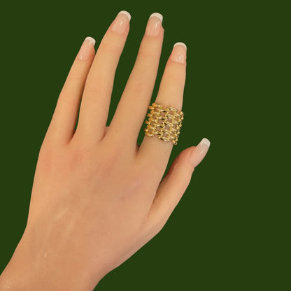 Golden stack ring