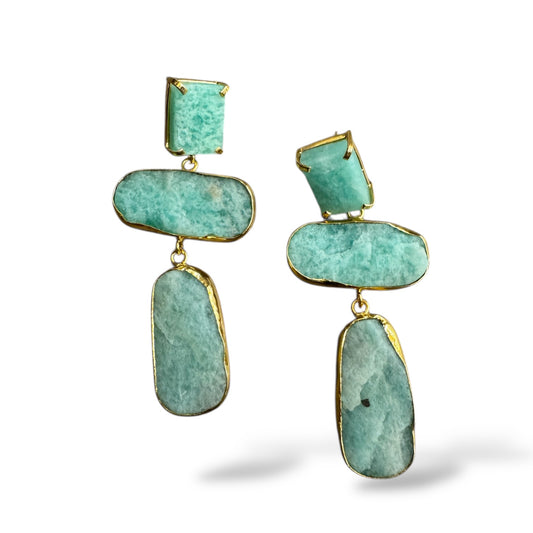 Amazonite triple drops