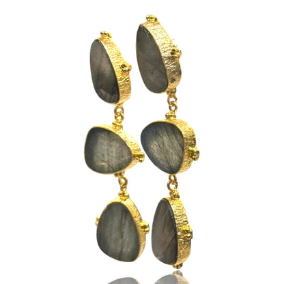 Labradorite triple drops
