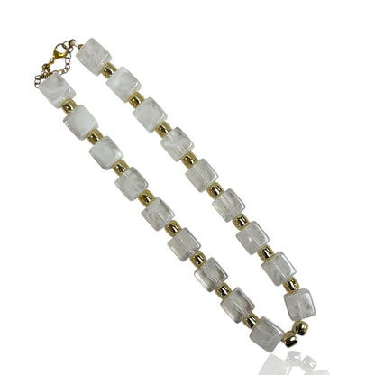 Resin Gold Mix Necklace