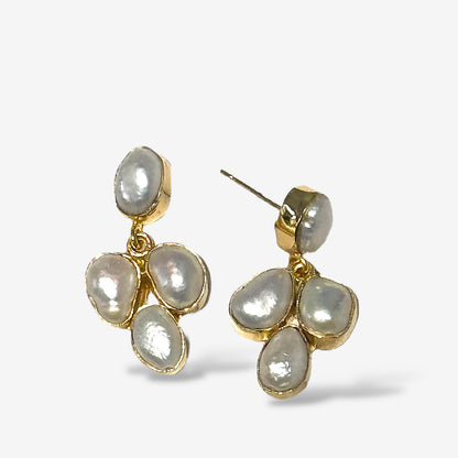 Pearl Blossom Dangles