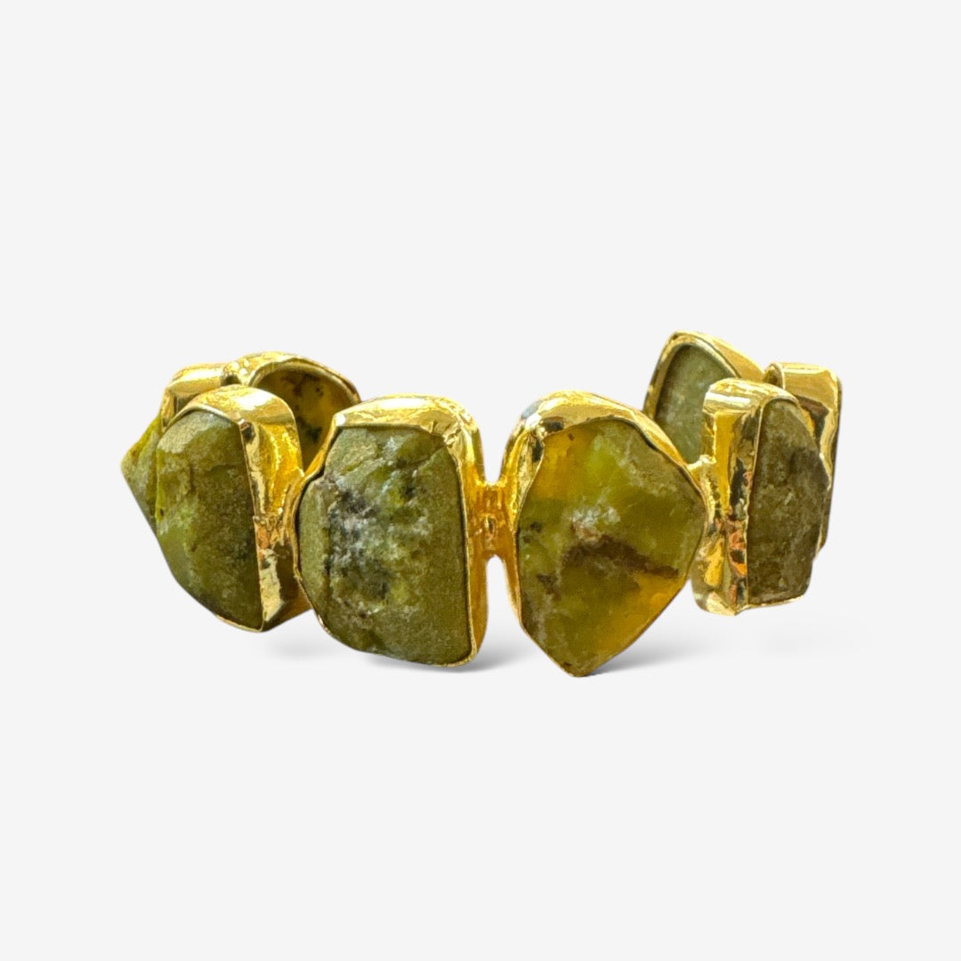Iris Raw Stone Cuff