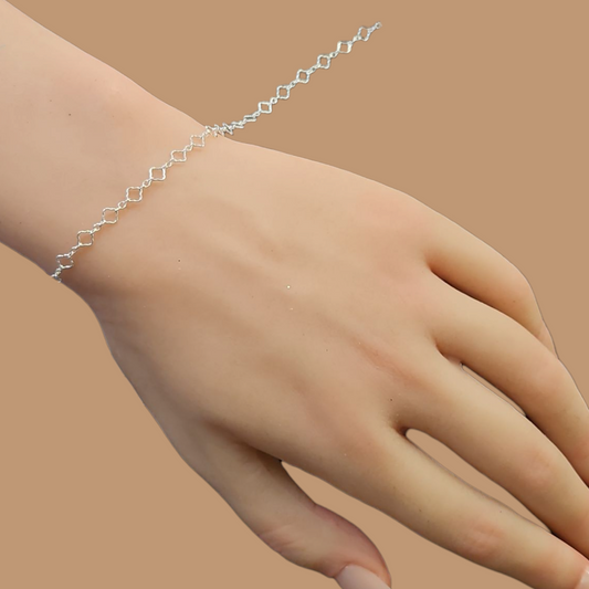 Sterling Clover Chain