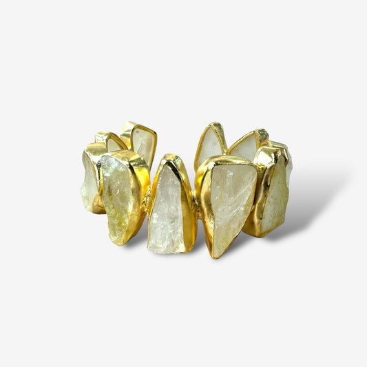 Iris Clear Quartz Cuff