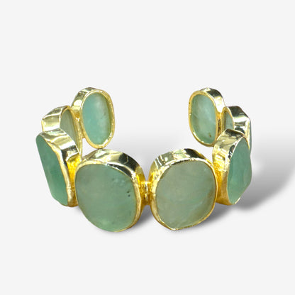 Iris Raw Stone Cuff