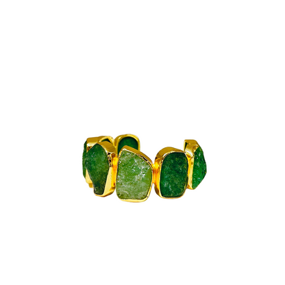 Iris Raw Stone Cuff
