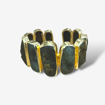 Iris Raw Stone Cuff