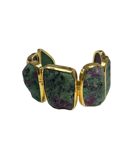 Iris Raw Stone Cuff