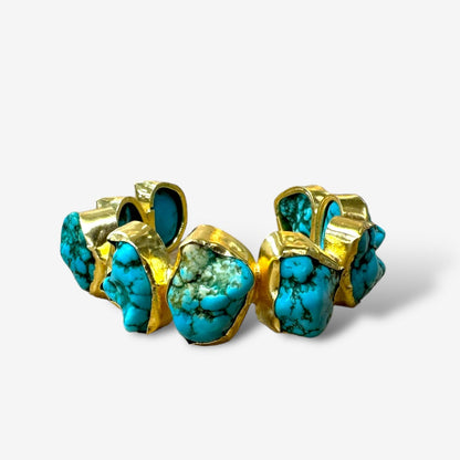 Iris Raw Stone Cuff