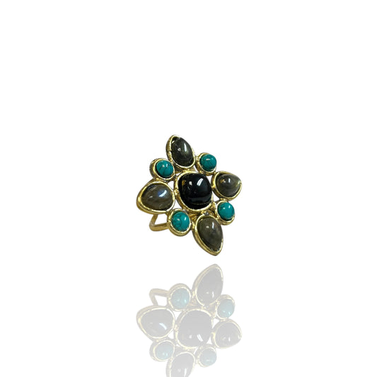 Juniper multi stone ring