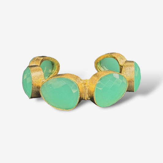 Kara Chalcedony Cuff