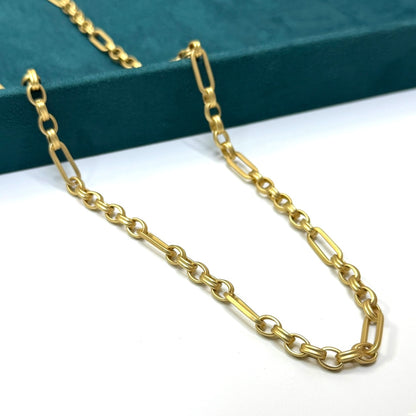 Paperclip MattGold Chain