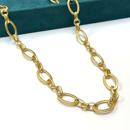 Oval Link Matt Chain