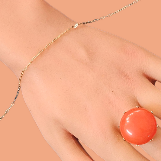 Tiny Gold Filled Paper Clip Chain