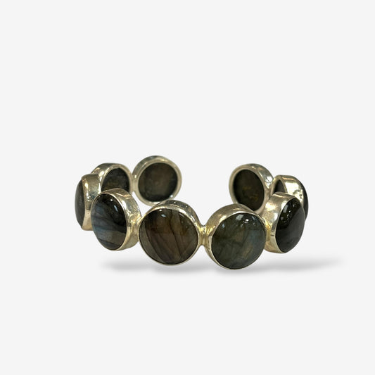 Amara  Silver Crystal Cuff