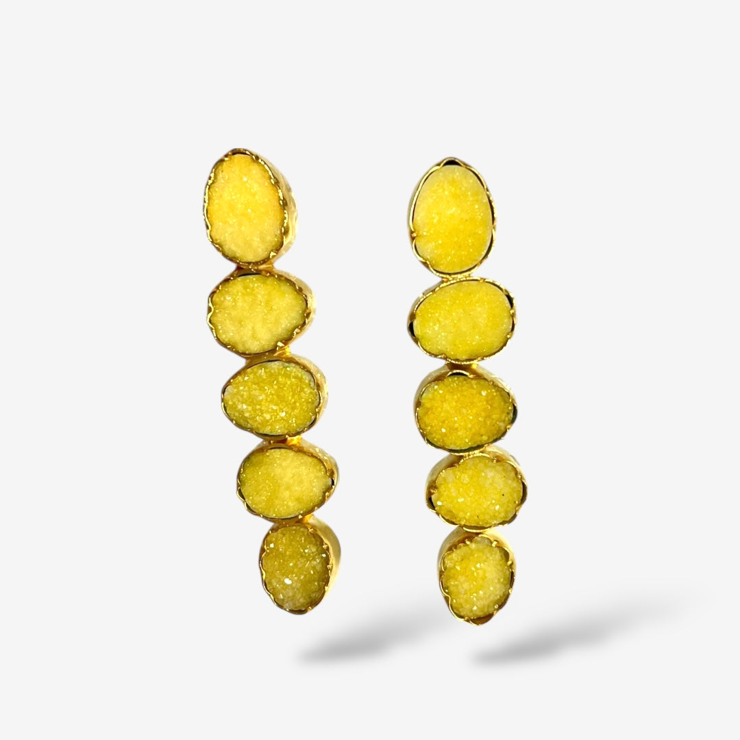 DRUZY 5 DROP EARRINGS