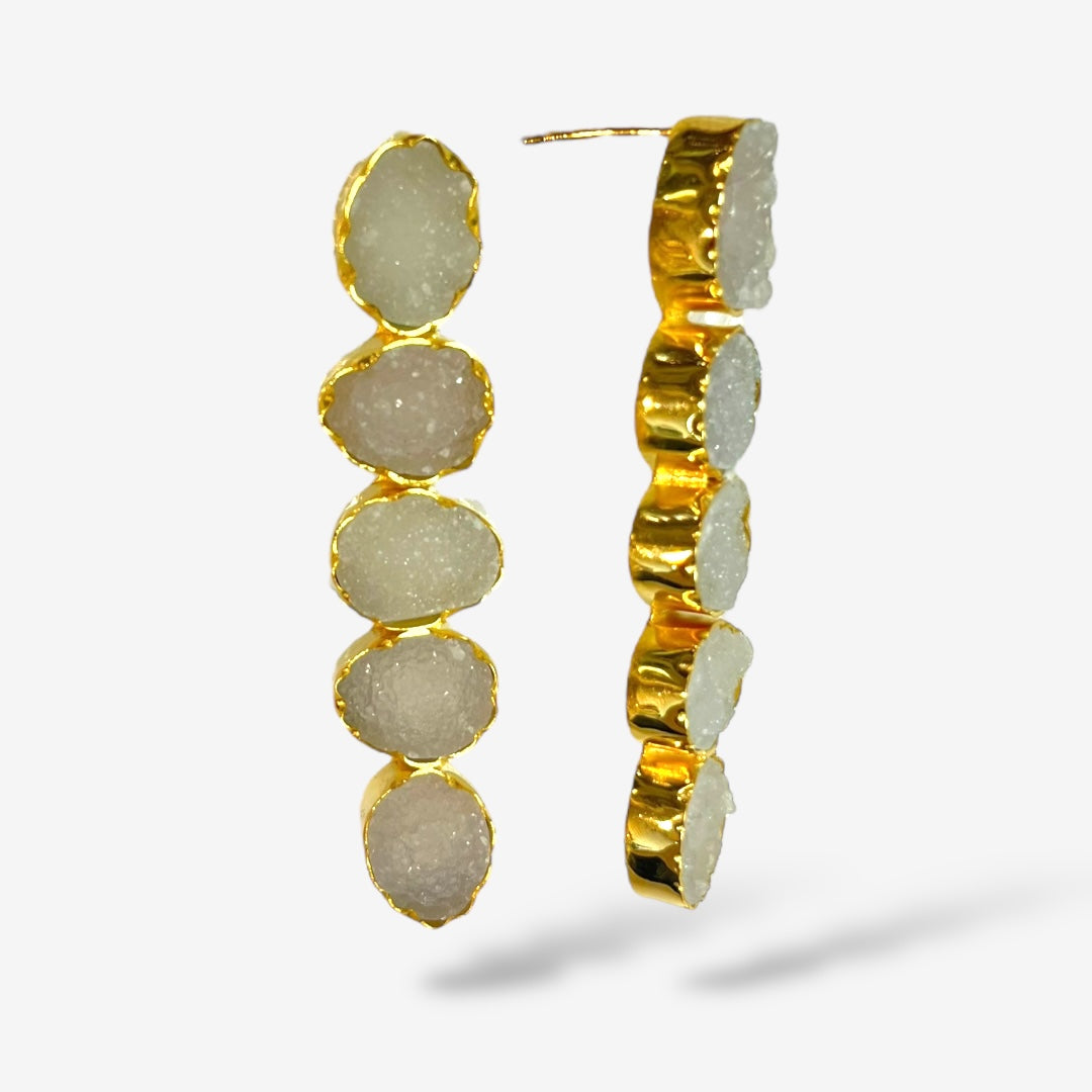 DRUZY 5 DROP EARRINGS