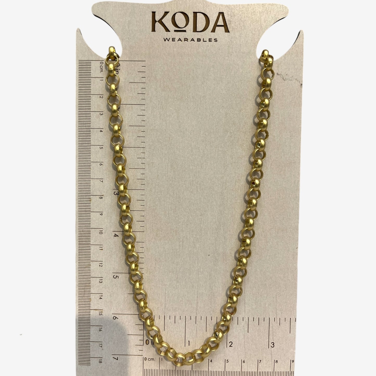 Rollo (8mm) MattGold Chain