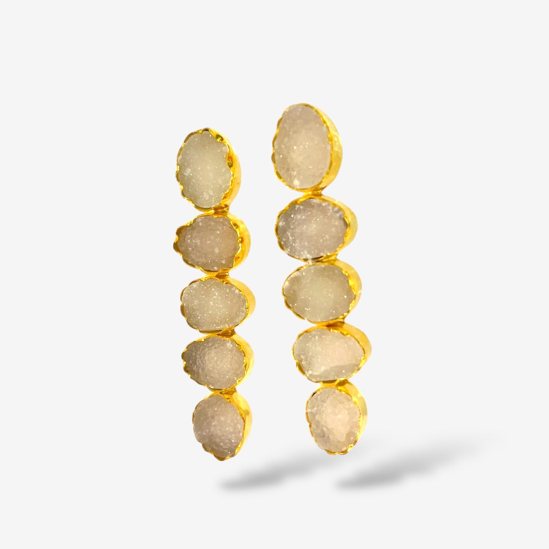 DRUZY 5 DROP EARRINGS