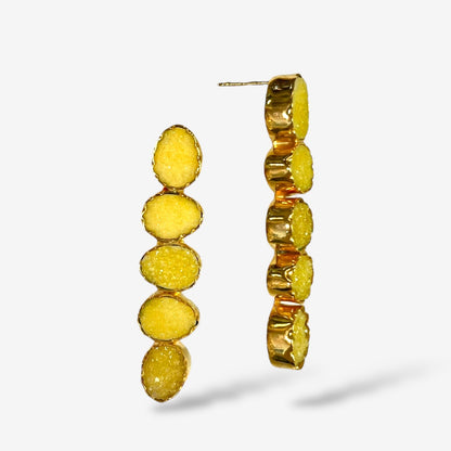 DRUZY 5 DROP EARRINGS