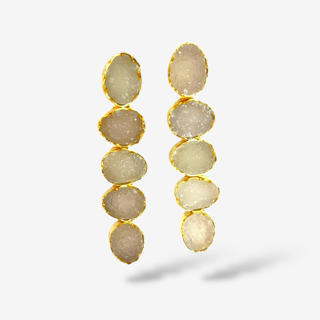 DRUZY 5 DROP EARRINGS