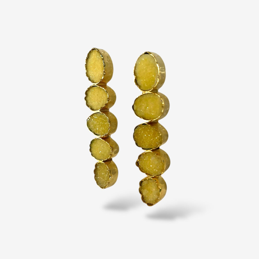 DRUZY 5 DROP EARRINGS