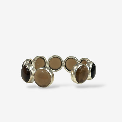 Amara  Silver Crystal Cuff