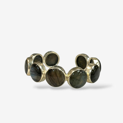 Amara  Silver Crystal Cuff