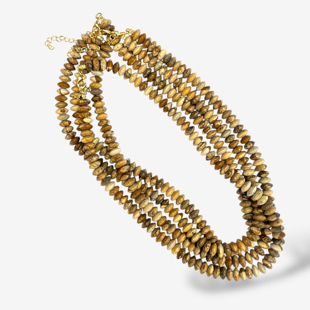 8mm Saucer Bead Necklaces