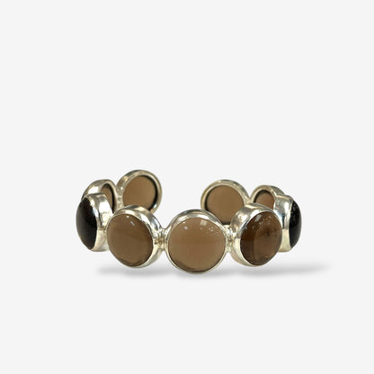 Amara  Silver Crystal Cuff