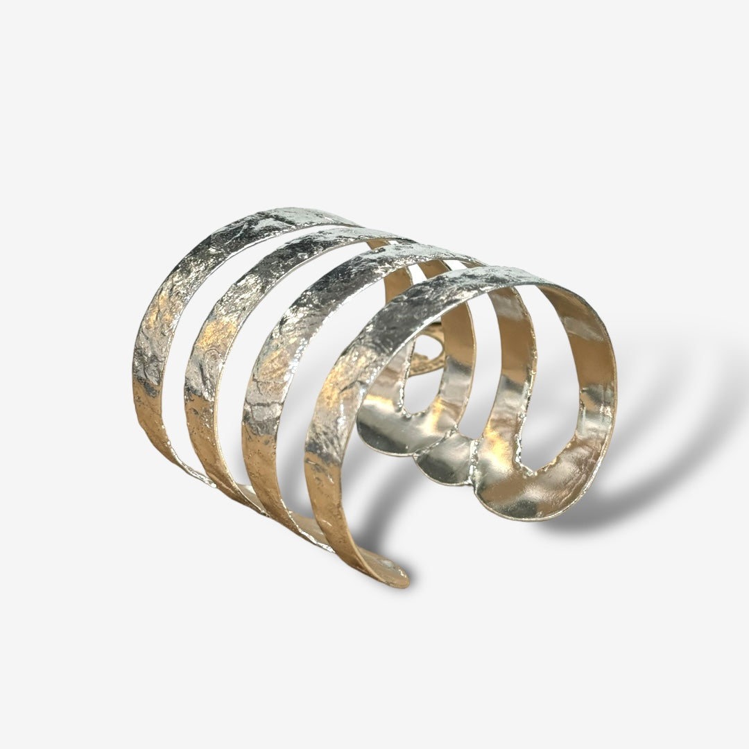 Silver Pharoah's Band Cuff