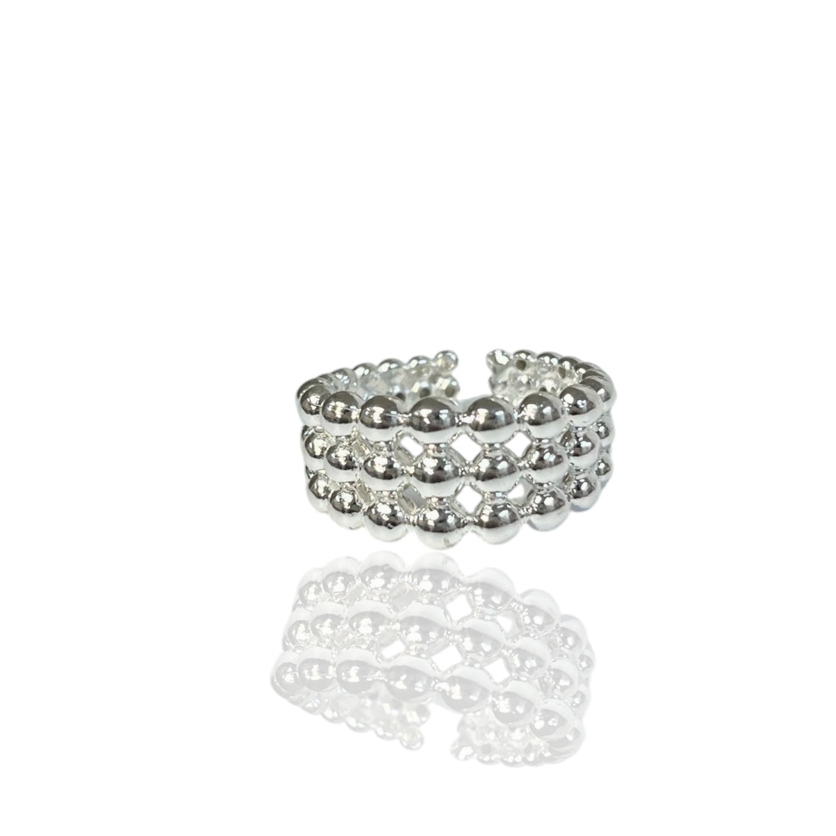 Silver Stack rings