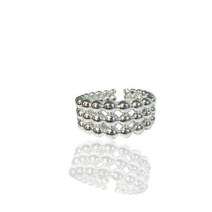Silver Stack rings