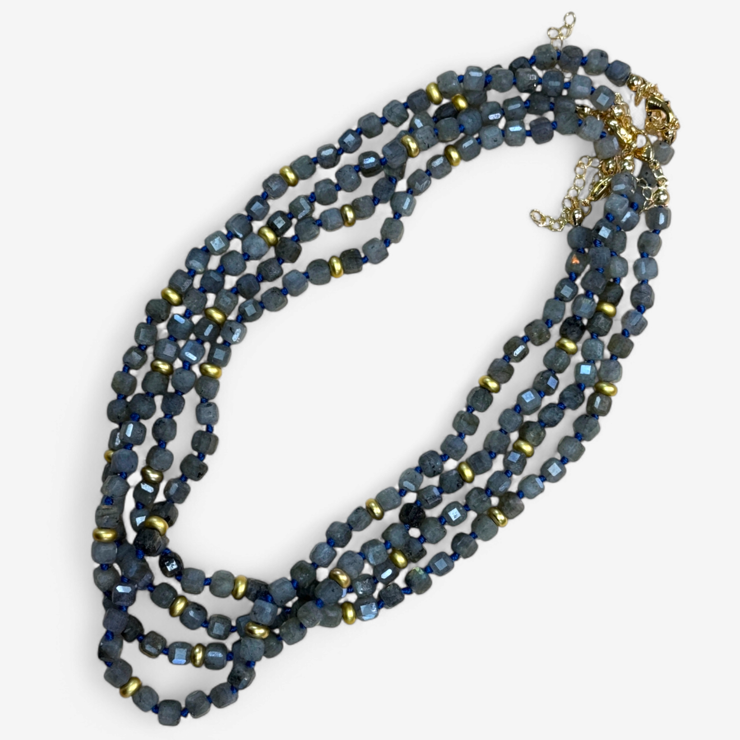 Spectrum Knotted Bead Necklaces