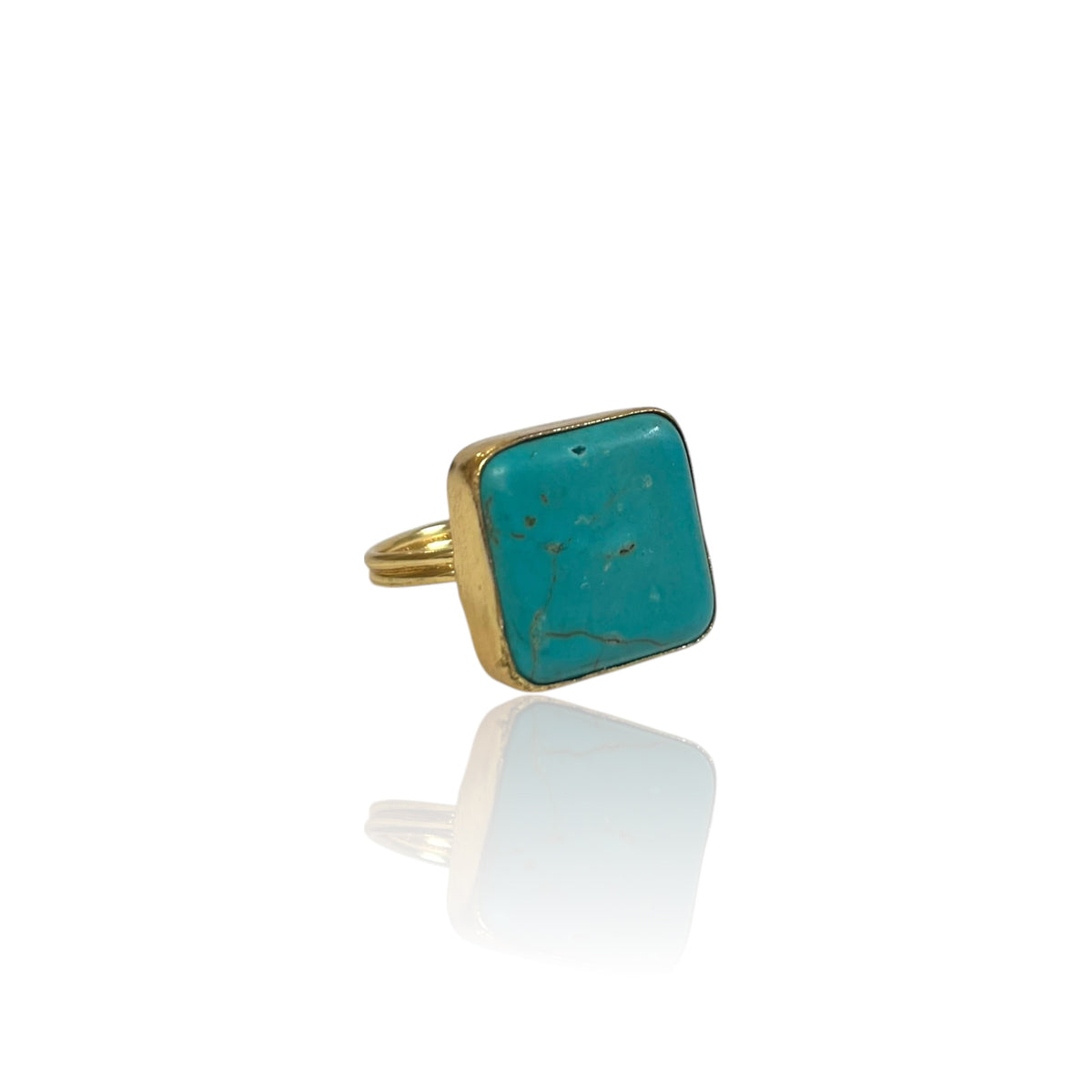 Turquoise Cube Ring