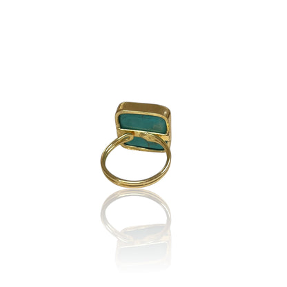 Turquoise Cube Ring