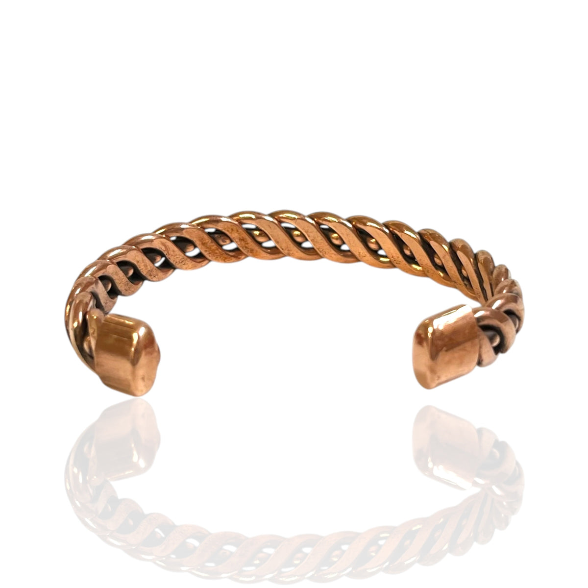 Viola Interwoven Link Copper Cuff (Small)