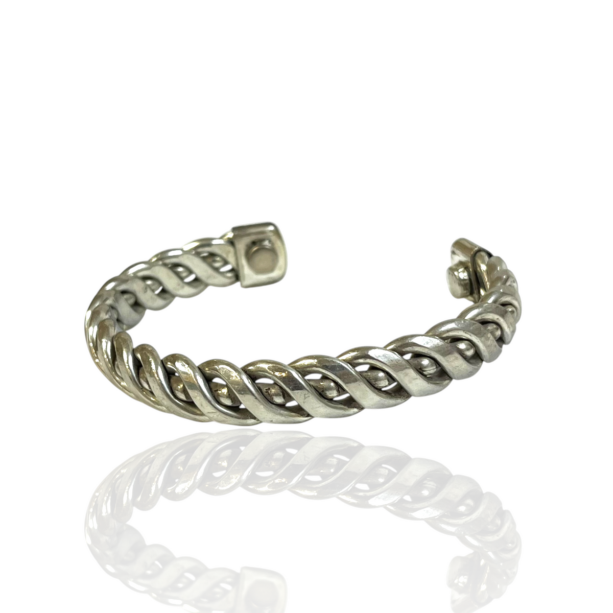 Viola Interwoven Link Copper Cuff (Small)