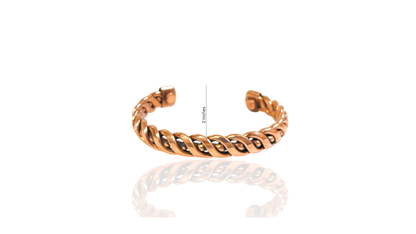 Viola Interwoven Link Copper Cuff (Small)